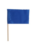 Флажок, длина 20 см, 10×15 см, синий - Фото 1