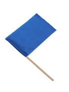 Флажок, длина 20 см, 10×15 см, синий - Фото 2