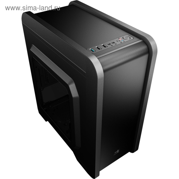 Корпус Aerocool Qs-240, без БП, mATX, черный - Фото 1