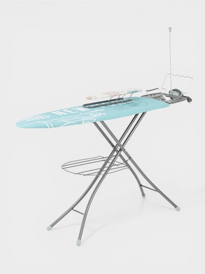 Доска гладильная Nika «Эльза де люкс», 122×40 см, металл, регулируемая высота до 93 см, рисунок МИКС