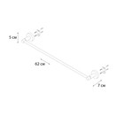 Полотенцедержатель трубчатый Fixsen FX-51501, 60 см, хром - Фото 3