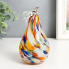 Сувенир стекло в стеклокрошку "Груша разноцветная" h 140 мм - Фото 4