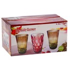 УЦЕНКА Набор стаканов 5 шт. «Круиз» 350 мл 8×8×12.5 см, зеленый - Фото 4