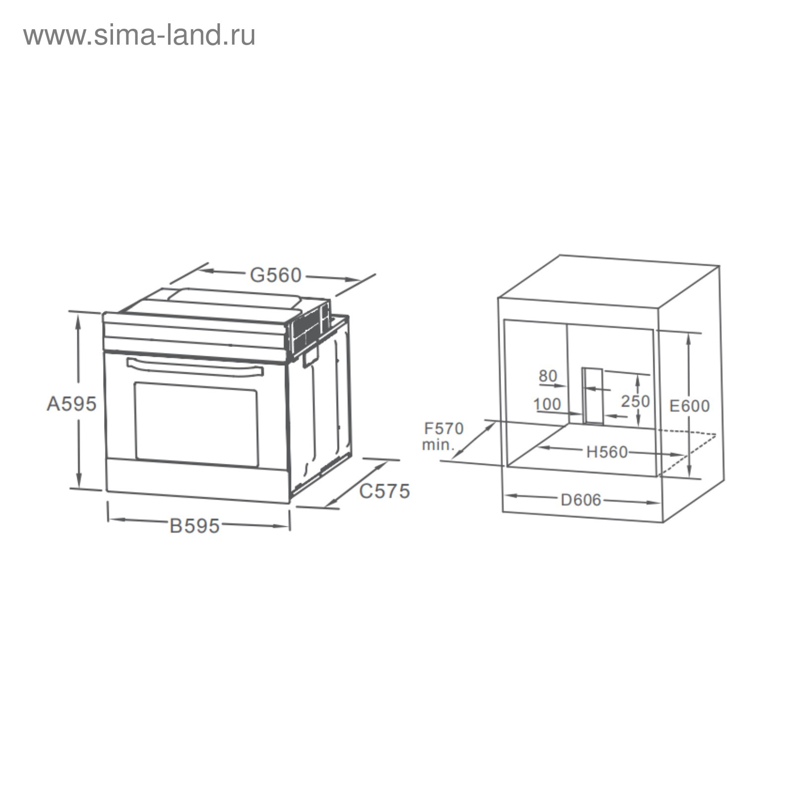 Электрический духовой шкаф evelux eo 630 pb