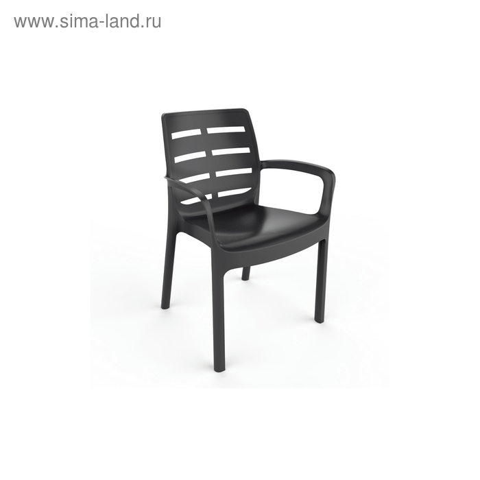 Кресло BORNEO, 61 × 56 × 82 см, пластик, фактура под дерево - Фото 1