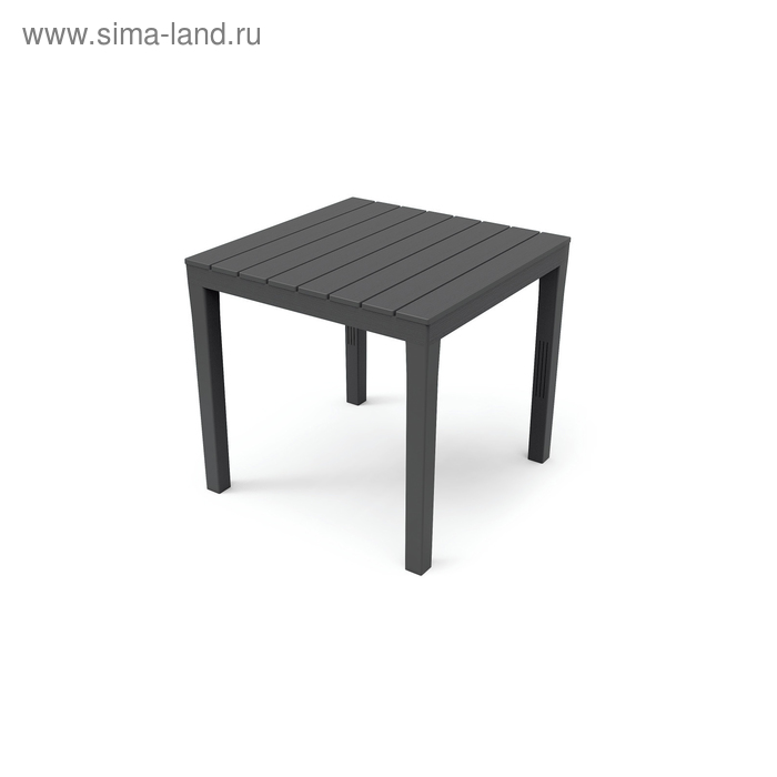 Стол квадратный BALI, 78 × 78 × 7 см, пластик, фактура под дерево - Фото 1