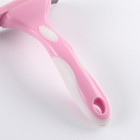 Дешеддер большой, лезвие шириной 10 см, розовый - Фото 4