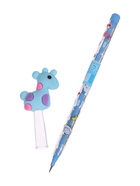 Карандаш-прикол секционный «Жираф», НВ, голубая фигурка - Фото 3