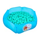 Набор шаров для сухого бассейна 500 шт, цвет: бирюзовый - фото 2054665