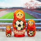 Матрешка 3 кукольная "Нижний Новгород" 11 см - Фото 1