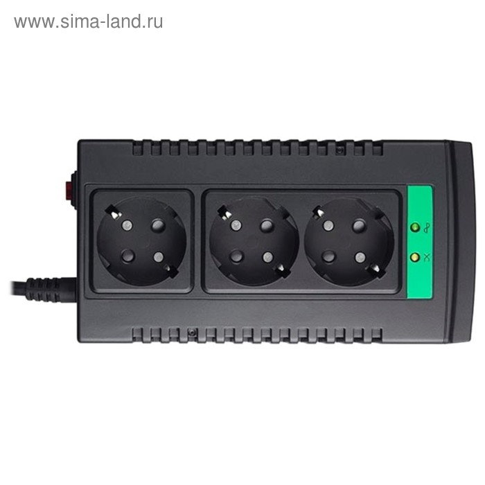 Стабилизатор напряжения APC Line-R LS1000-RS, 500Вт, 1000ВА, черный - Фото 1