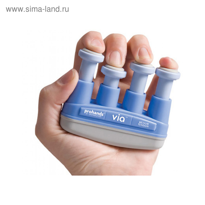 Тренажер для рук PROHANDS VIA VM-13102 Medium/Blue средний, цвет синий - Фото 1