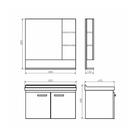 Комплект: тумба Comforty «Рига-80», цвет дуб сонома, раковина Comforty 9335-80 - Фото 2