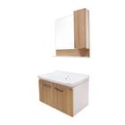 Комплект: тумба Comforty «Рига-80», цвет дуб сонома, раковина Comforty 9335-80 - Фото 4