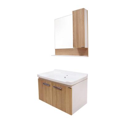 Комплект: тумба Comforty «Рига-80», цвет дуб сонома, раковина Comforty 9335-80