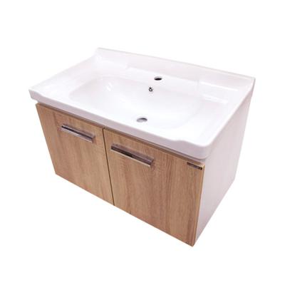 Комплект: тумба Comforty «Рига-80», цвет дуб сонома, раковина Comforty 9335-80