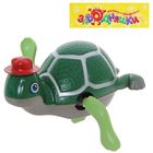 Игрушка заводная водоплавающая "Черепашка в кепке", МИКС - Фото 2