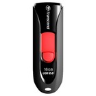 Флешка USB2.0 Transcend Jetflash 590 TS16GJF590K, 16 Гб, черно-красная - Фото 1
