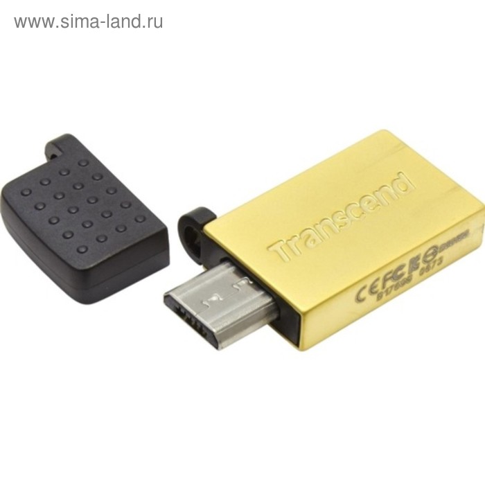 Флешка USB2.0 Transcend Jetflash 380 TS8GJF380G, 8 Гб, цвет золотая платина - Фото 1