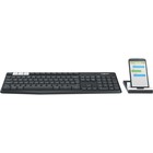 Клавиатура Logitech K375s, беспроводная, мембранная, 101 клавиша, bluetooth, чёрная - Фото 2