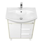 Тумба под раковину AQUATON Рико 65 белый, ясень фабрик 1A213301RIB90 - Фото 1