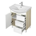 Тумба под раковину AQUATON Рико 65 белый, ясень фабрик 1A213301RIB90 - Фото 2