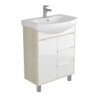 Тумба под раковину AQUATON Рико 65 белый, ясень фабрик 1A213301RIB90 - Фото 4