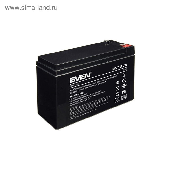 Батарея аккумуляторная SVEN SV 1270 (12V 7Ah) SV-0222007, 12В - Фото 1