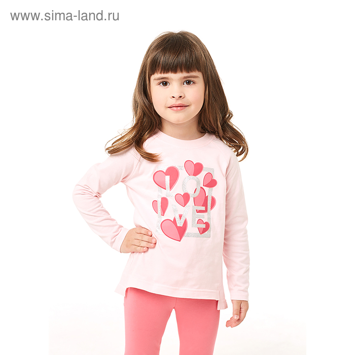Джемпер для девочки, рост 104 см, цвет светло-розовый - Фото 1