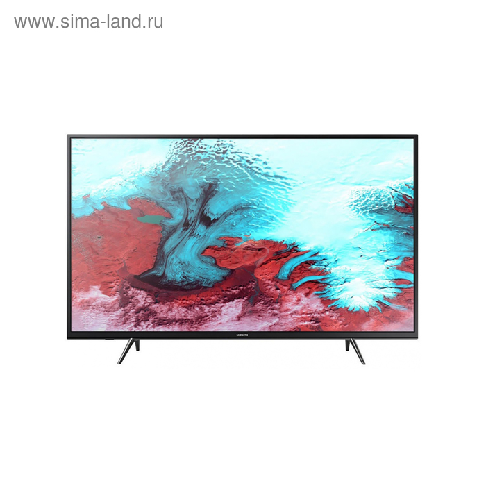Телевизор Samsung UE43J5202AUX, 43", 1920x1080, DVB-T2/C, 2xHDMI, 1xUSB, чёрный - Фото 1