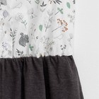Платье для девочки KAFTAN "Зайка", серый/белый, рост 110-116 см (32), 5-6 лет - Фото 4
