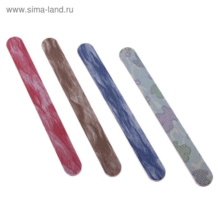 Пилка-наждак, 18см, классика, цвет МИКС - Фото 1