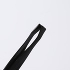 Пинцет прямой, узкий, 8,5 см, цвет чёрный - Фото 4