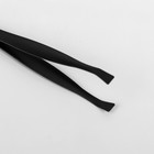 Пинцет, скошенный/прямой, широкий 8,5см, цвет чёрный - Фото 2