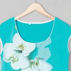 Блузка женская Белая орхидея цвет ментол, р-р 50 - Фото 2