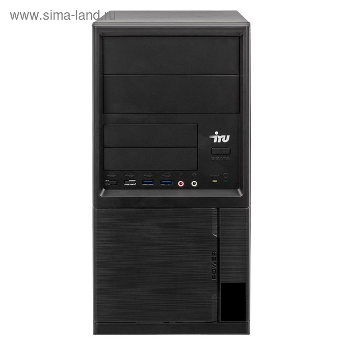 Компьютер IRU Office 313 MT,i3 7100,8Gb,SSD120Gb,HDG630,Free DOS,черный - Фото 1