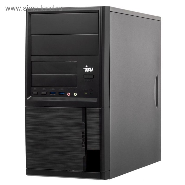 Компьютер IRU Office 313 USFF,i3 7100,4Gb,500Gb,HDG630,Free DOS,черный - Фото 1
