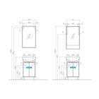 Зеркало в ванную AQUATON «Рико 50», 50×80 см - Фото 3