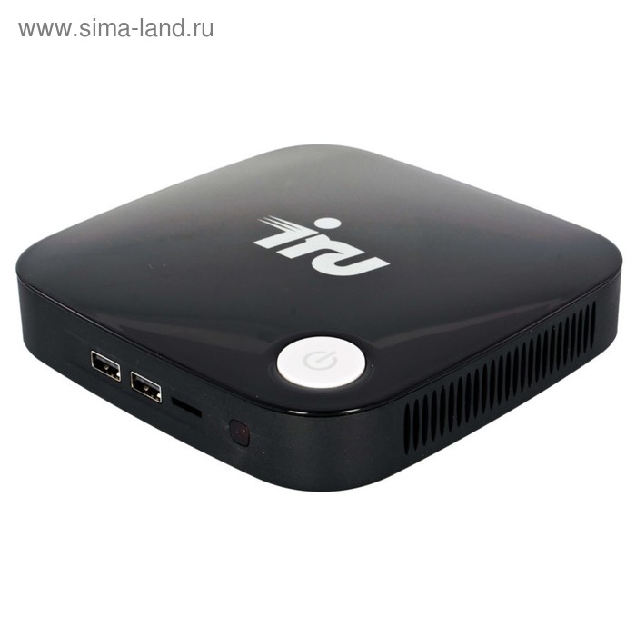 Неттоп IRU 317 Cel J3160 (1.6),4Gb,SSD32Gb,HDG400,CR,Free DOS,GbitEth,WiFi,BT,36W,черный - Фото 1