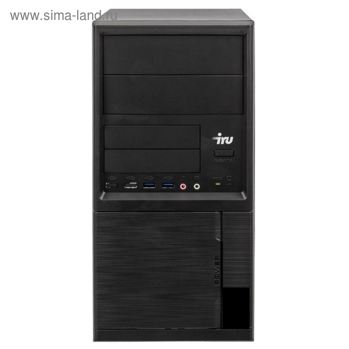 Компьютер IRU Office 110 MT,Cel J1800,2Gb,500Gb,HDG,Free DOS,черный - Фото 1