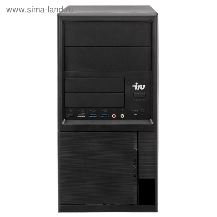 Компьютер IRU Office 110 MT,Cel J3355,4Gb,500Gb,HDG500,Free DOS,400W,черный - Фото 1