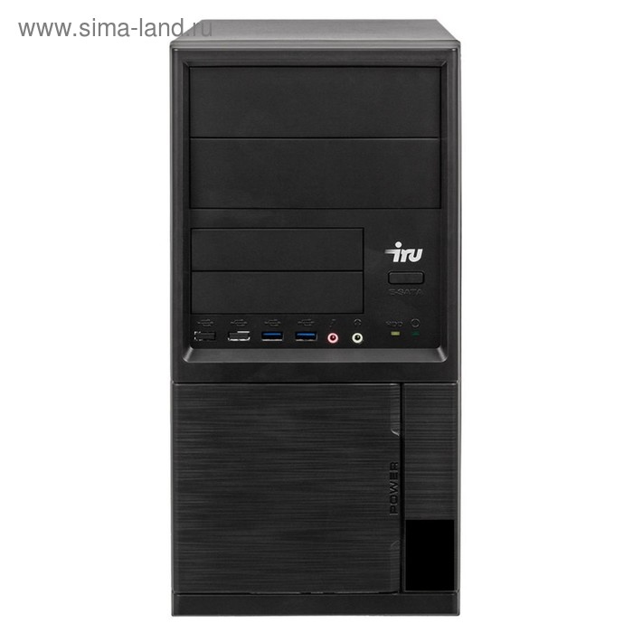 Компьютер IRU Office 313 MT,i3 7100,4Gb,1Tb,HDG630,Win 10 Pro 64,черный - Фото 1