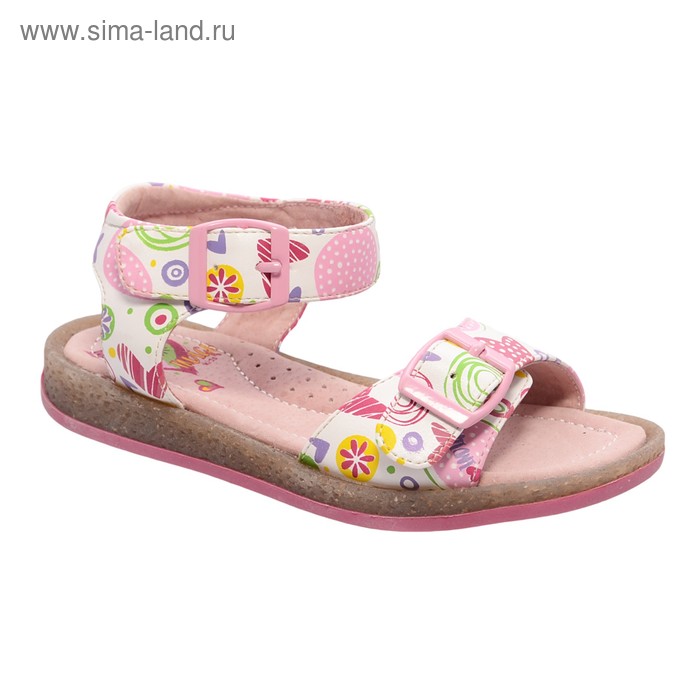 Туфли открытые для девочки, 12 пар в коробе  21-346A/12 - Фото 1