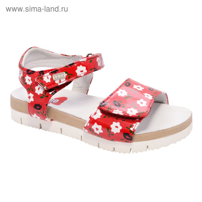 Туфли открытые для девочки, 12 пар в коробе  21-353B/12 - Фото 1