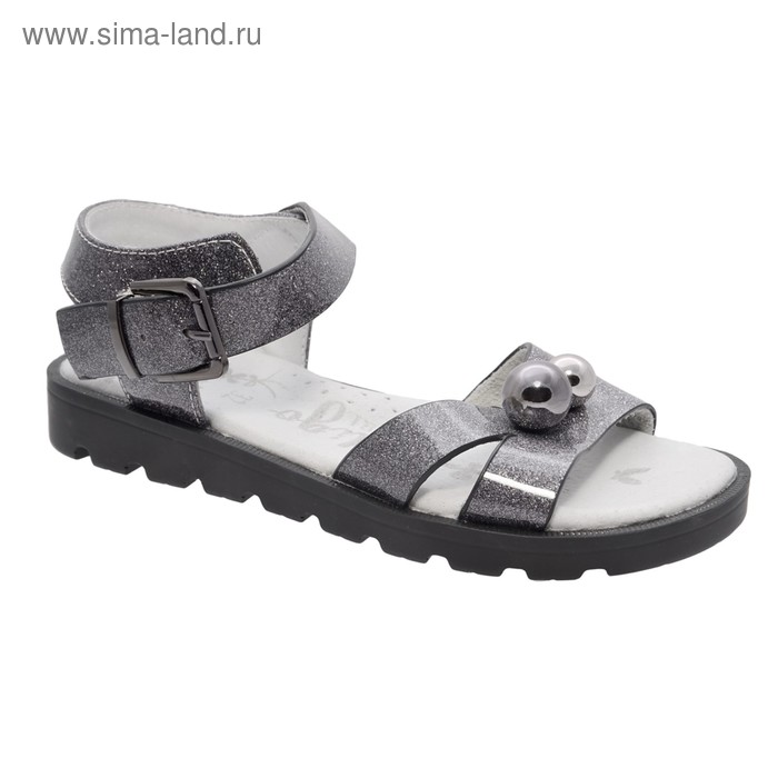 Туфли открытые для девочки, 12 пар в коробе  21-391A/12 - Фото 1