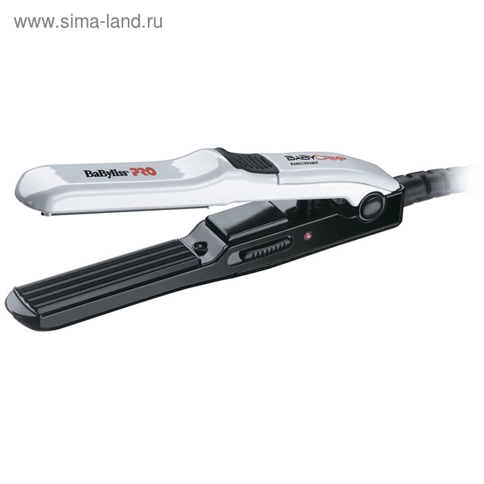 Щипцы-гофре Babyliss PRO BAB2151E, 20 Вт, керамическое покрытие, 15х60 мм, до 200°C, белые - Фото 1