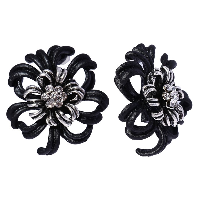 Серьги «Мистерия», цвет черный - Фото 1