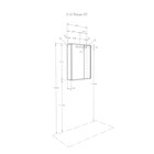 Зеркальный шкаф AQUATON Верди PRO 60 белый, ясень фабрик 1A206902VDAV0 - Фото 6