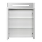 Зеркало - шкаф для ванной комнаты AQUATON «Сильва 60», с LED подсветкой, 600×140×780 мм, цвет дуб фьорд - Фото 2