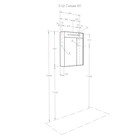 Зеркало - шкаф для ванной комнаты AQUATON «Сильва 60», с LED подсветкой, 600×140×780 мм, цвет дуб фьорд - Фото 5